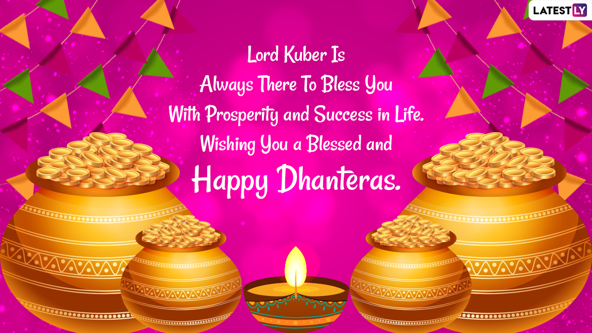 Dhanteras 2021 Images & Happy Diwali in Advance Wishes for Free ...