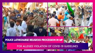 Madhya Pradesh: Police Lathicharge Religious Procession For Alleged Violation Of Covid-19 Guidelines