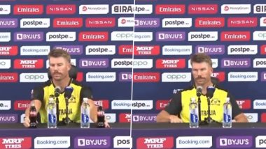 David Warner Does a Cristiano Ronaldo, Removes Coke Bottle During Recent Interview (See Video)