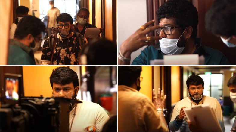 Alone BTS: Mohanlal Arrives on the Sets of Shaji Kailas’ FIlm To Shoot for Some Intriguing Scenes (Watch Video)