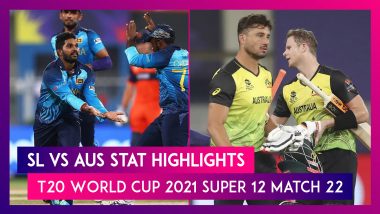 SL vs AUS Stat Highlights T20 World Cup 2021: Australia Registers 7 Wicket Win