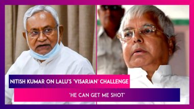 Nitish Kumar's Reply To Lalu Prasad's 'Visarjan' Challenge: He Can Get Me Shot