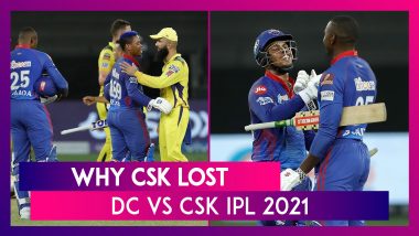 Delhi Capitals vs Chennai Super Kings IPL 2021: 3 Reasons Why CSK Lost
