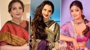 Rekha Birthday: Shabana Azmi, Shilpa Shetty Kundra and Others Extend Lovely Wishes to the Veteran Star As She Turns 71!