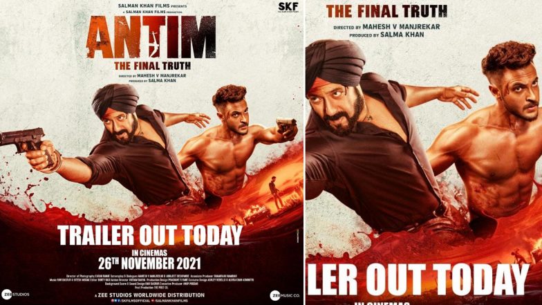 Antim – The Final Truth: Salman Khan and Aayush Sharma’s Film’s Trailer To Be Out On October 25! Check Out The New Poster