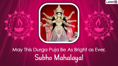 Mahalaya 2021 Greetings, Quotes & Maa Durga HD Images: Send Subho Mahalaya WhatsApp Stickers, Messages, Telegram Pics and GIFs to Your Loved Ones Before Durga Puja