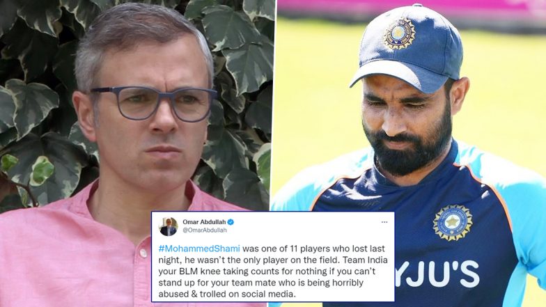 Omar Abdullah Urges Indian Team To Stand Up for Mohammed Shami After Bowler Gets Abused Online Following India’s Defeat to Pakistan in T20 World Cup 2021