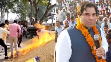 Varun Gandhi Posts Video of UP Man Setting Fire to Crop, Seeks Agri Policy Rethink