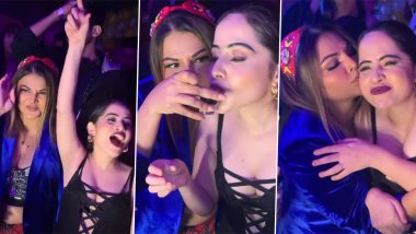 Urfi Jaaved Celebrates Birthday With Rakhi Sawant, Former Makes Every One Drink Shots on the Ocassion (Watch Videos)