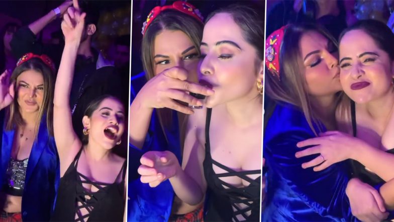 Urfi Jaaved Celebrates Birthday With Rakhi Sawant, Former Makes Every One Drink Shots on the Ocassion (Watch Videos)