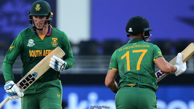 Highlights South Africa vs Sri Lanka T20 World Cup 2021: Rabada and Miller  Spoil SL Party as SA Win by 4 Wickets