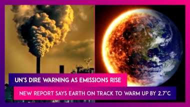 UN's Dire Warning As Emissions Rise, New Report Says Earth On Track To Warm Up By 2.7°C