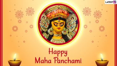 Durga Puja Maha Panchami 2021 Wishes & HD Images: WhatsApp Stickers, Telegram Pics, Facebook Messages, Greetings, Quotes, Instagram Stories and GIFs To Celebrate Maa Durga Festival