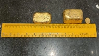 India News | 2 Held, over 1 Kg Gold Seized at Madurai Airport