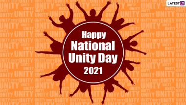 National Unity Day 2021 Wishes & Greetings: WhatsApp Stickers, Rashtriya Ekta Diwas Images, HD Wallpapers and SMS To Send on Sardar Vallabhbhai Patel's Birth Anniversary