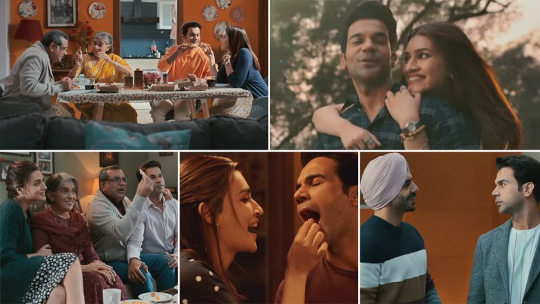 Hum Do Hamare Do Song Mauj-E-Karam: Rajkummar Rao, Kriti Sanon’s Cute Chemistry Is Refreshing in This Soothing Melody! (Watch Video)