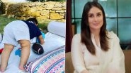 Kareena Kapoor Khan Shares a Cute Picture of Jeh in a Downward Dog Yoga Position, Says &lsquo;Yoga Runs in the Family&rsquo;