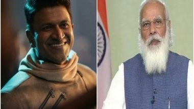 Entertainment News | 'Coming Generations Will Remember Him Fondly', PM Modi Mourns Kannada Star Puneeth Rajkumar's Demise