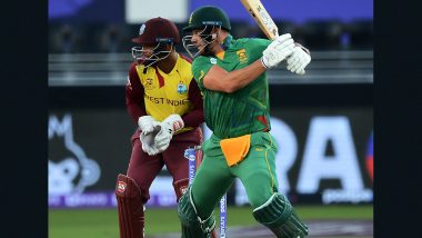 SA vs WI Stat Highlights Of T20 World Cup 2021: Aiden Markram, Anrich Nortje Shine in Proteas' Win