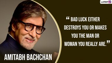 Amitabh Bachchan Birthday Special: 10 Quotes of the Legendary Actor That Are Inspiring and Thought-Provoking!