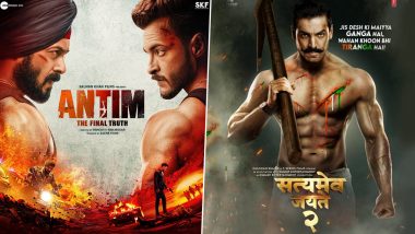Antim vs Satyameva Jayate 2: Salman Khan and John Abraham Confirmed To Clash at the Box Office on November 26