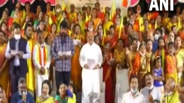 India News | Karnataka CM Participates in Event Held as Part of Laksha Kanthagala Geethayana Program at Hubli