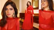 Nearing Your First Karwa Chauth? Bookmark Bhumi Pednekar&rsquo;s Custom Georgette Red Lehenga Look for Inspiration (View Pics)