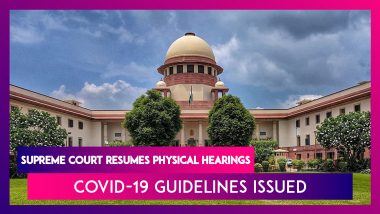 Supreme Court Resumes Physical Hearings, Covid-19 Guidelines Issued