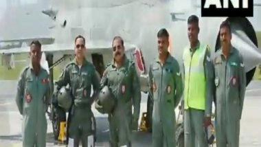 India News | Air Marshal RKS Bhadauria Flew His Last Sortie at Halwara Airbase
