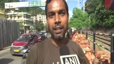 India News | Ahead of Deepawali, Guwahati's Earthen Lamp Seller Hoping for Good Business