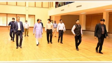 Business News | Hon'ble Minister Dr. KC Narayana Gowda Visits JAIN Campuses to Witness Preparations for Khelo India University Games 2021