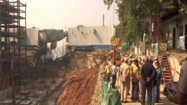 India News | Portion of Mall Construction Site in Delhi Caves in