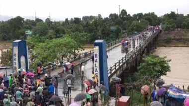 India News | Crack Appears in Balason River Bridge in West Bengal's Siliguri After Heavy Rains