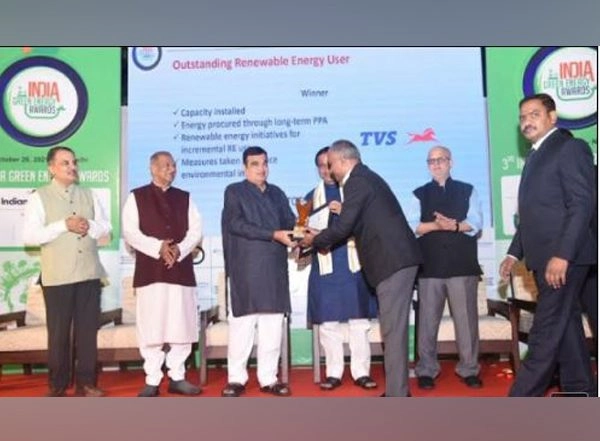 Business News | TVS Motor Company Wins India Green Energy Award