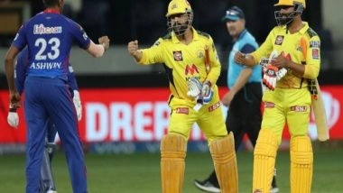 Sports News | IPL 2021: Dhoni Fires CSK to Final After Gaikwad-Uthappa Show Against Delhi Capitals