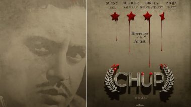 Chup – Revenge of the Artist: Dulquer Salmaan, Sunny Deol, Pooja Bhatt’s Film's First Motion Poster Out On Guru Dutt's Death Anniversary (Watch Video)