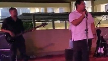 Meghalaya CM Conrad Sangma Performs for Rock Band, Sings 'Summer of 69' (Watch Video)