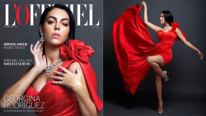 Cristiano Ronaldo’s Girlfriend Georgina Rodriguez Looks Red Hot on Indian Magazine Cover, View Pics