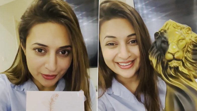 Divyanka Tripathi Dahiya Is Over the Moon As She Gets Khatron Ke Khiladi 11 Winner Trophy Made by Her Fans (Watch Video)