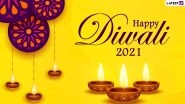 Happy Diwali 2021 Wishes for Family & Friends: WhatsApp Stickers, GIF Greetings, Images, HD Wallpapers, SMS and Quotes To Send Shubh Deepavali Messages