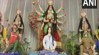 India News | Durga Puja Pandal in Patna Honours 'Corona Warriors' in a Special Way