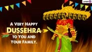 Top Dusshera 2021 Wishes and HD Images: WhatsApp Messages, Ravan Dahan GIF Greetings, Facebook Quotes, Status and SMS To Celebrate Vijayadashami