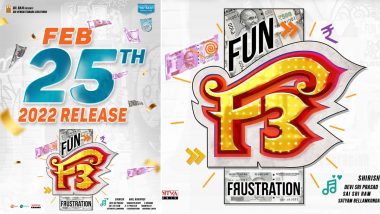 F3 – Fun and Frustration: Venkatesh Daggubati and Varun Tej’s Telugu Film To Release in Theatres on February 25, 2022!