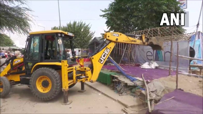 Gurugram Authorities Conduct Demolition Drive in Banjara Market