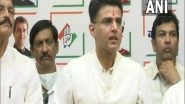 India News | Lakhimpur Kheri Violence: 'UP Govt is Afraid of Priyanka Gandhi, Didn't Allow to Sympathise with Farmers ,' Says Sachin Pilot