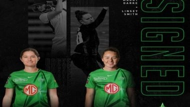 Sports News | WBBL: Melbourne Stars Sign Linsey Smith, Maddy Darke