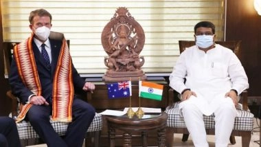 World News | Dharmendra Pradhan Meets Australian Minister, Highlights Transformation Through NEP 2020 in Indian Education System