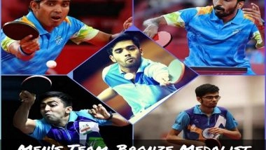 Sports News | Indian Men's Team Win Bronze in Asian Table Tennis C'ships