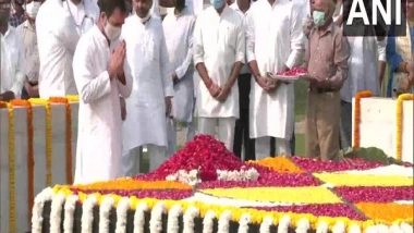 India News | Rahul Gandhi Pays Tributes to Mahatma Gandhi, Lal Bahadur Shastri on Their Birth Anniversary