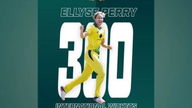 Sports News | Ellyse Perry Becomes First Woman Cricketer to Achieve Double of 5000 Runs, 300 Wickets in International Cricket